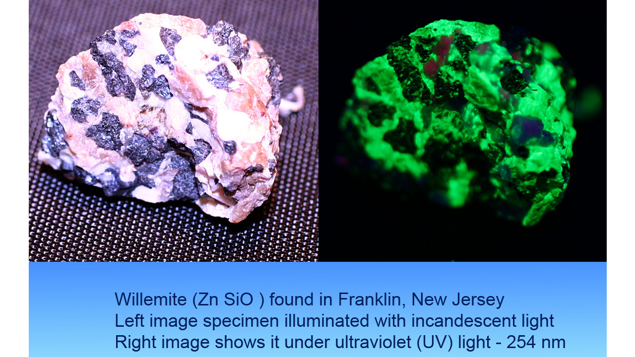 willemite-uvc-light-test-under-ultraviolet-uv-light-254nm-willemite-from-franklin-new-jersey