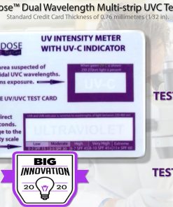 QuantaDose-dual-wavelength-uvc-test-strip-UVC-test-card-measures-UV-UVC-intensity