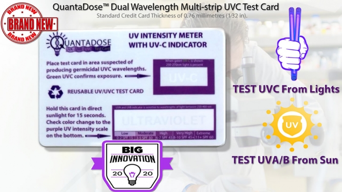 QuantaDose-dual-wavelength-uvc-test-strip-UVC-test-card-measures-UV-UVC-intensity