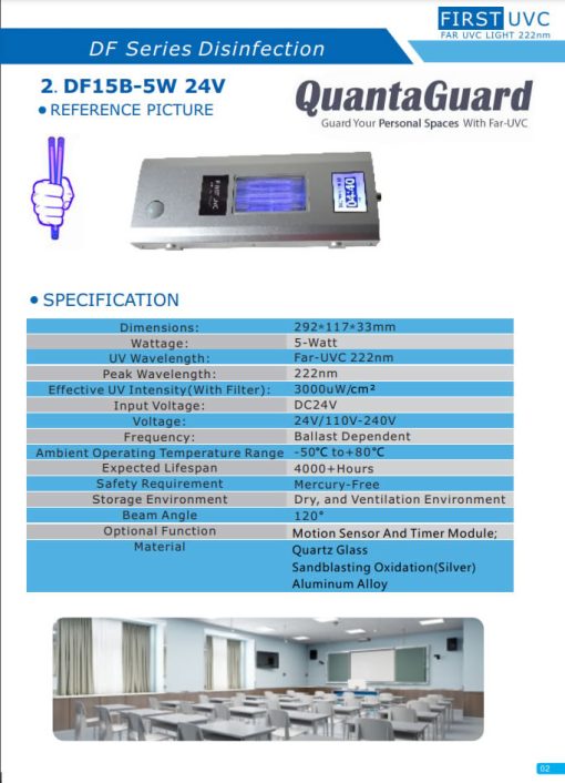 1b-quantaguard-Far-UV-Lamps-DF28B-20W-24V-Far-UVC-DF15B-5W-24v-Far-UVC-Excimer-222nm