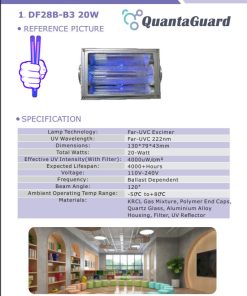 2b-quantaguard-Far-UV-Lamps-DF19B-15W-24V-Far-UVC-DF28B-3B-20W-110v-240V-Far-UVC-Excimer-222nm