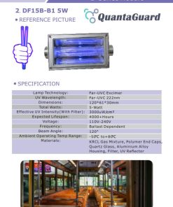 3a-quantaguard-Far-UV-Lamp-module-DF15B-1B-5W-110v-240vV-Far-UVC-DF28B-3B-15W-110v-240V-Far-UVC-Excimer-222nm