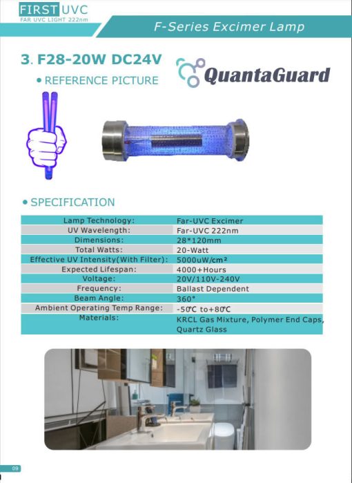 5a-quantaguard-Far-UV-Excimer-Lamp-F28-20W-DC24V-Far-UV-BulbFar-UVC-Excimer-Lamp-F28-40W-DC-24V-Far-UVC-Excimer-222nm-bulbs