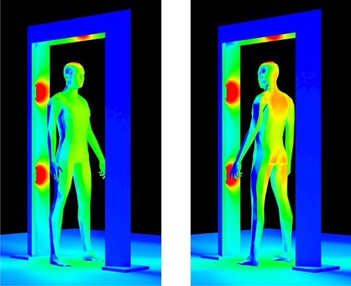 Far-uv-gate-front-45-degree-rotation-Designing-far-UV-C-Germicidal-System-QuantaHall-Far-UV-Entry-Containment-Corridor-Far-UVC-Light-Decontamination-Passageway